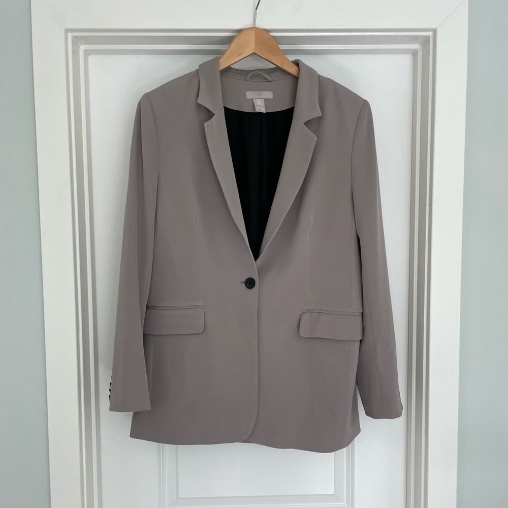 H&M Oversized Single Button Blazer Size M